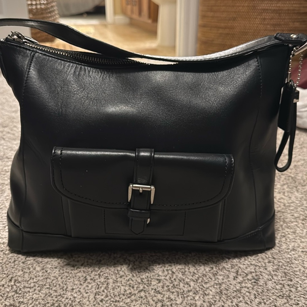 Coach black shoulder bag
